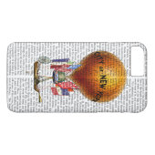 Luchtballon van de stad New York Case-Mate iPhone Case (Achterkant (Horizontaal))