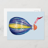 Luchtballon Verjaardagsansichtkaart Briefkaart (Voorkant / Achterkant)