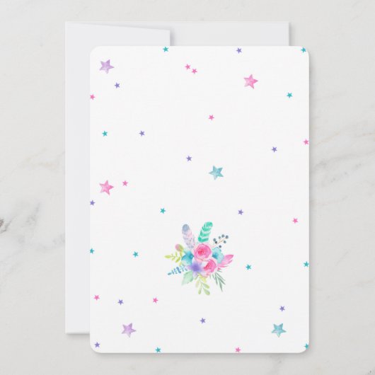 Luchtballon Verjaardagsuitnodigingen Kaart (Achterkant)