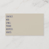  luchtballon visitekaartje (Achterkant)