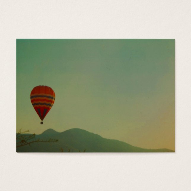 luchtballon visitekaartje (Voorkant)