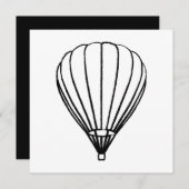 luchtballon voor inkt kaart (Voorkant / Achterkant)