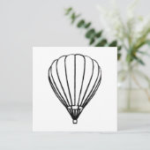 luchtballon voor inkt kaart (Staand voorkant)