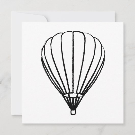 luchtballon voor inkt kaart (Voorkant)
