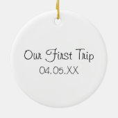 Luchtballon Zuidwest Arizona Waterverf Keramisch Ornament (Achterkant)