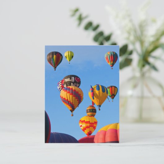 Luchtballonnen 6788 die stijgen briefkaart (Staand voorkant)