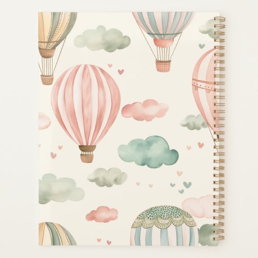 Luchtballonnen Adventure Kinderen Planner (Achterkant)