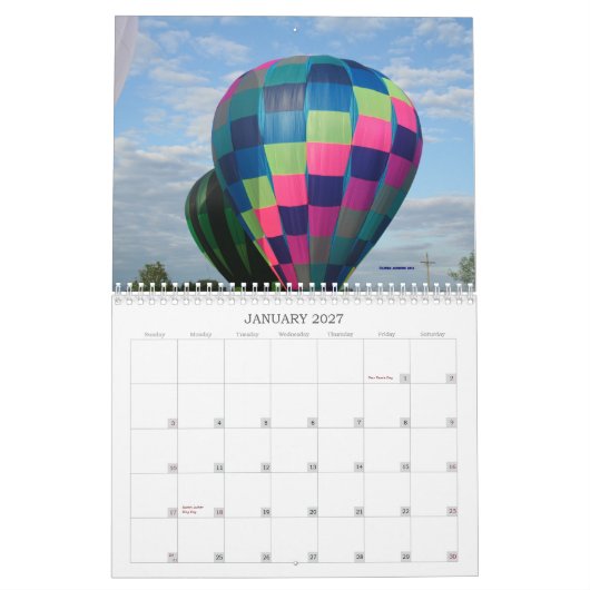 Luchtballonnen!!!!! Agenda 2012 Kalender (Jan 2027)