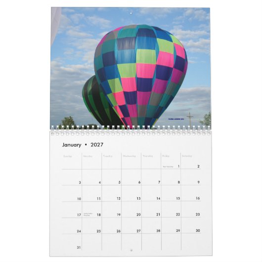 Luchtballonnen!!!!! Agenda 2013 Kalender (Jan 2027)
