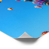 Luchtballonnen Albuquerque NM Blue Sky Poster (Hoek)