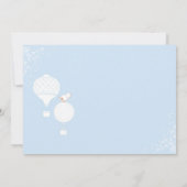 Luchtballonnen Baby Blue Vrijgezellenfeest Kaart (Achterkant)