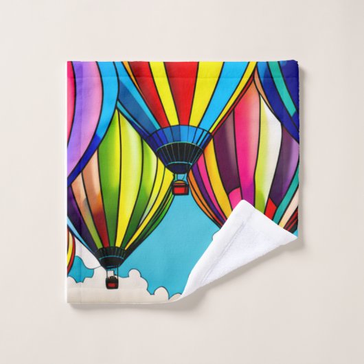 Luchtballonnen Bad Handdoek (Wasdoekje)