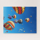 Luchtballonnen blauwe hemel legpuzzel (Horizontaal)