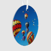 Luchtballonnen blauwe hemel ornament (voorkant)