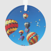 Luchtballonnen blauwe hemel ornament (achterkant)