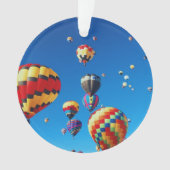 Luchtballonnen blauwe hemel ornament (voorkant)