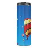 Luchtballonnen blauwe hemel thermosbeker (Achterkant)