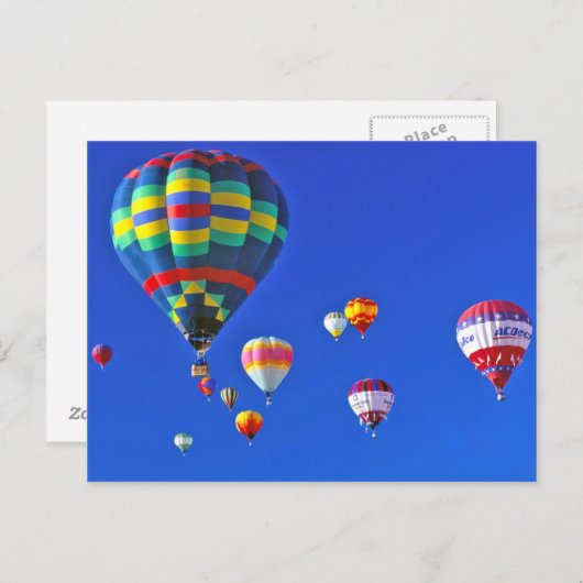 luchtballonnen briefkaart (Voorkant / Achterkant)