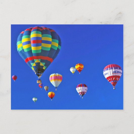 luchtballonnen briefkaart (Voorkant)