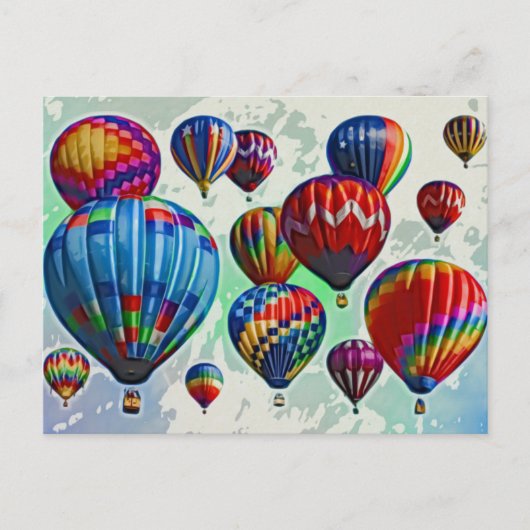 Luchtballonnen Briefkaart (Voorkant)