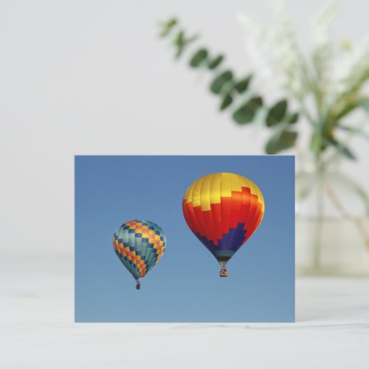 Luchtballonnen. Briefkaart (Staand voorkant)