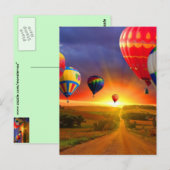 Luchtballonnen Briefkaart (Voorkant / Achterkant)