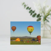 Luchtballonnen Briefkaart (Staand voorkant)