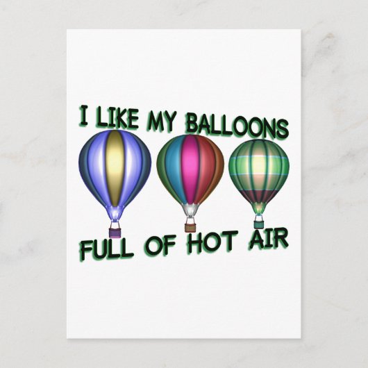 Luchtballonnen Briefkaart (Voorkant)