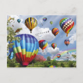 Luchtballonnen Briefkaart (Voorkant)