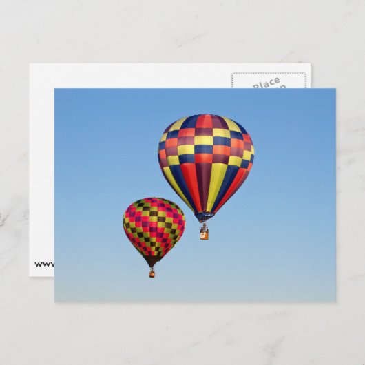 Luchtballonnen Briefkaart (Voorkant / Achterkant)