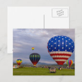 Luchtballonnen Briefkaart (Voorkant / Achterkant)