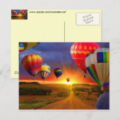 Luchtballonnen Briefkaart (Voorkant / Achterkant)