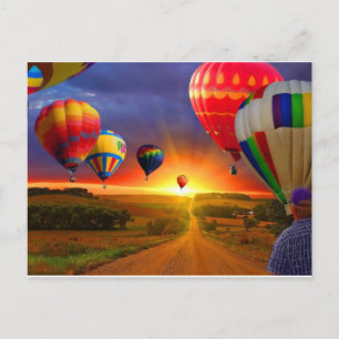 Luchtballonnen Briefkaart