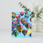 Luchtballonnen Briefkaart (Staand voorkant)