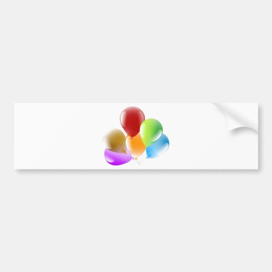 Luchtballonnen Bumpersticker (Voorkant)