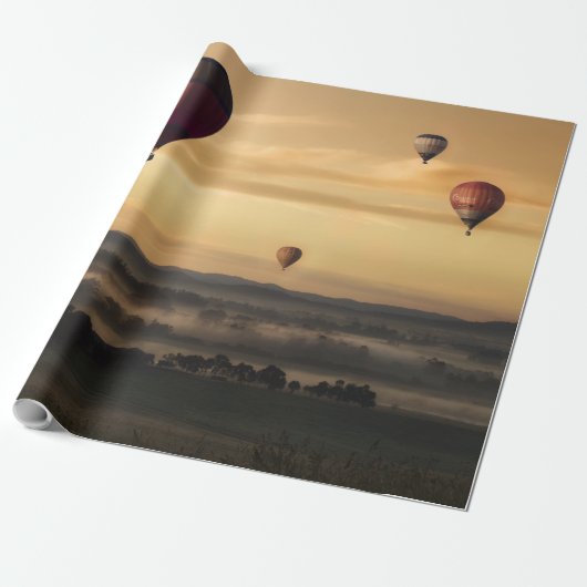 Luchtballonnen Cadeaupapier (Uitgerold)