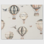  luchtballonnen cadeaupapier (Vlak)