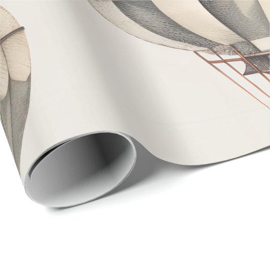  luchtballonnen cadeaupapier (Rol Hoek)