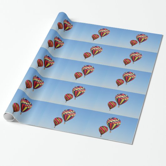 Luchtballonnen Cadeaupapier (Uitgerold)