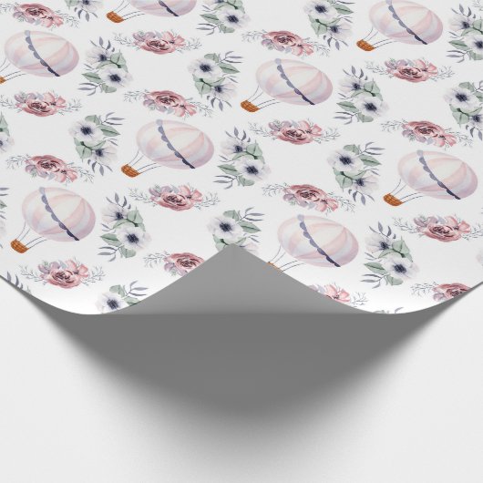 Luchtballonnen Cadeaupapier (Hoek)