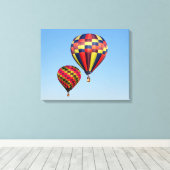 Luchtballonnen Canvas Afdruk (Insitu (Houten vloer))