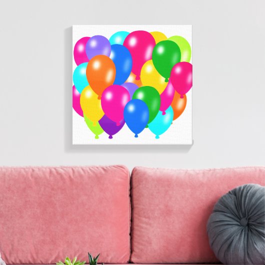 Luchtballonnen Canvas Afdruk (Insitu (Woonkamer))