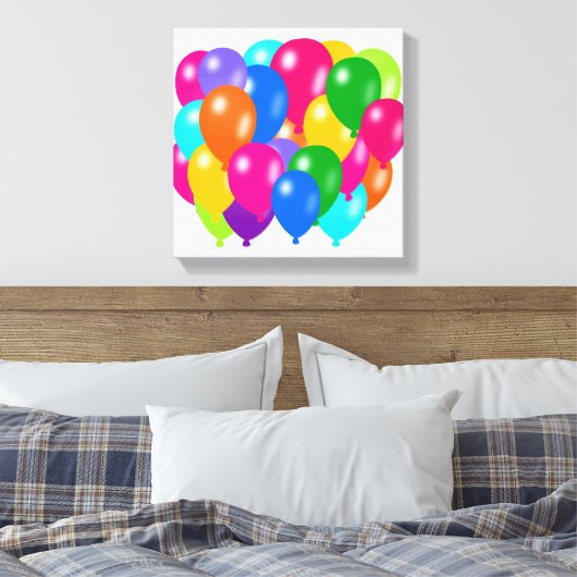 Luchtballonnen Canvas Afdruk (Insitu (Slaapkamer))