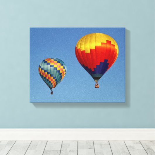 Luchtballonnen Canvas Afdruk (Insitu (Houten vloer))