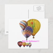 Luchtballonnen!!! Collage Briefkaart (Voorkant / Achterkant)