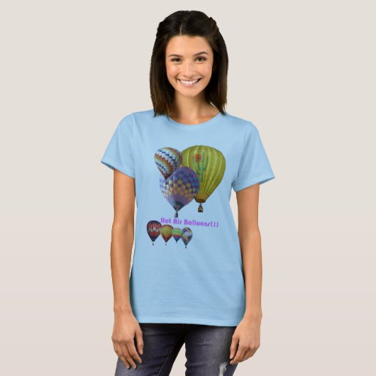 Luchtballonnen!!! Collage T-shirt (Voorkant volledig)