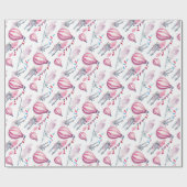 Luchtballonnen en vleugelvliegtuigen cadeaupapier (Vlak)