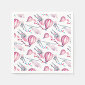 Luchtballonnen en vleugelvliegtuigen servetten (Voorkant)