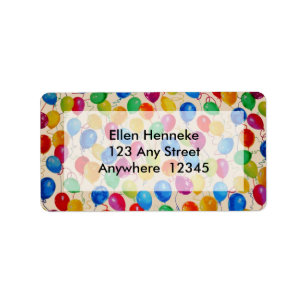 Luchtballonnen Etiket