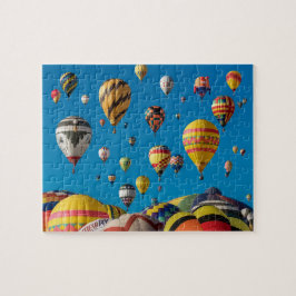Luchtballonnen gehouden in Sky Jigzaag Puzzle Legpuzzel